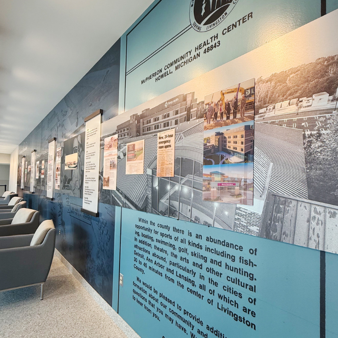 Trinity Brighton whole wall time line